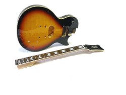 E-Gitarren-Bausatz MLP custom-Style Mahagoni Tobacco Sunburst geriegelt